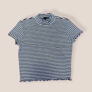 FOREVER 21, medium, black and white striped